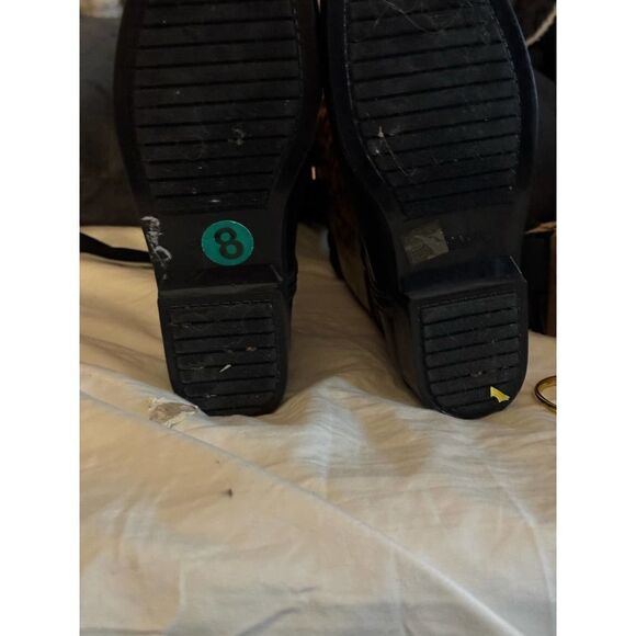 Sz 8 Coach tristee leopard animal print rain snow boots - Picture 5 of 9